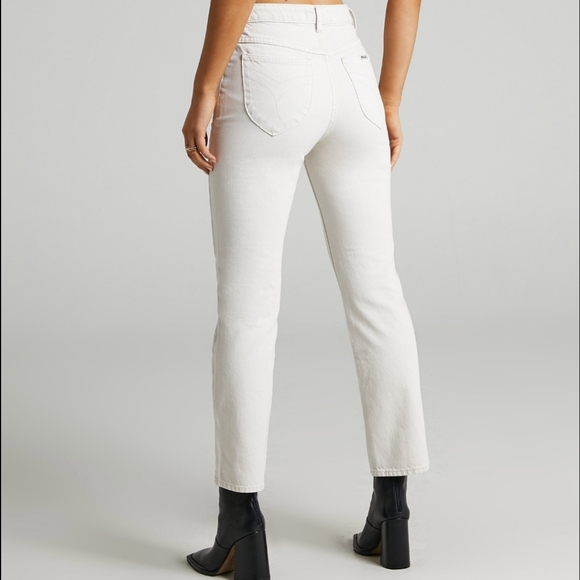 Rollas white straight leg jean - Picture 2 of 8